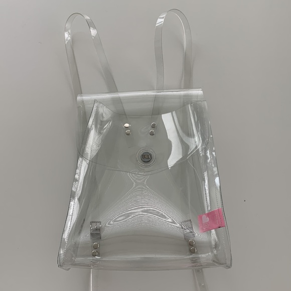 AMERICAN APPAREL | Clear Vinyl Backpack - Picture 2 of 12